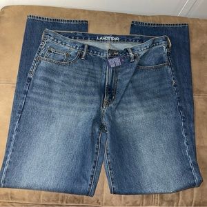 NWT Lands End Jeans Relaxed Fit 36